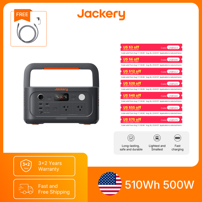 Power Outdoor Jackery - Jackery Tragbare Powerstation Explorer 500 v2