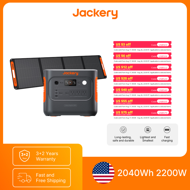 Power Outdoor Jackery - Jackery Explorer 2000v2 Tragbare Powerstation mit