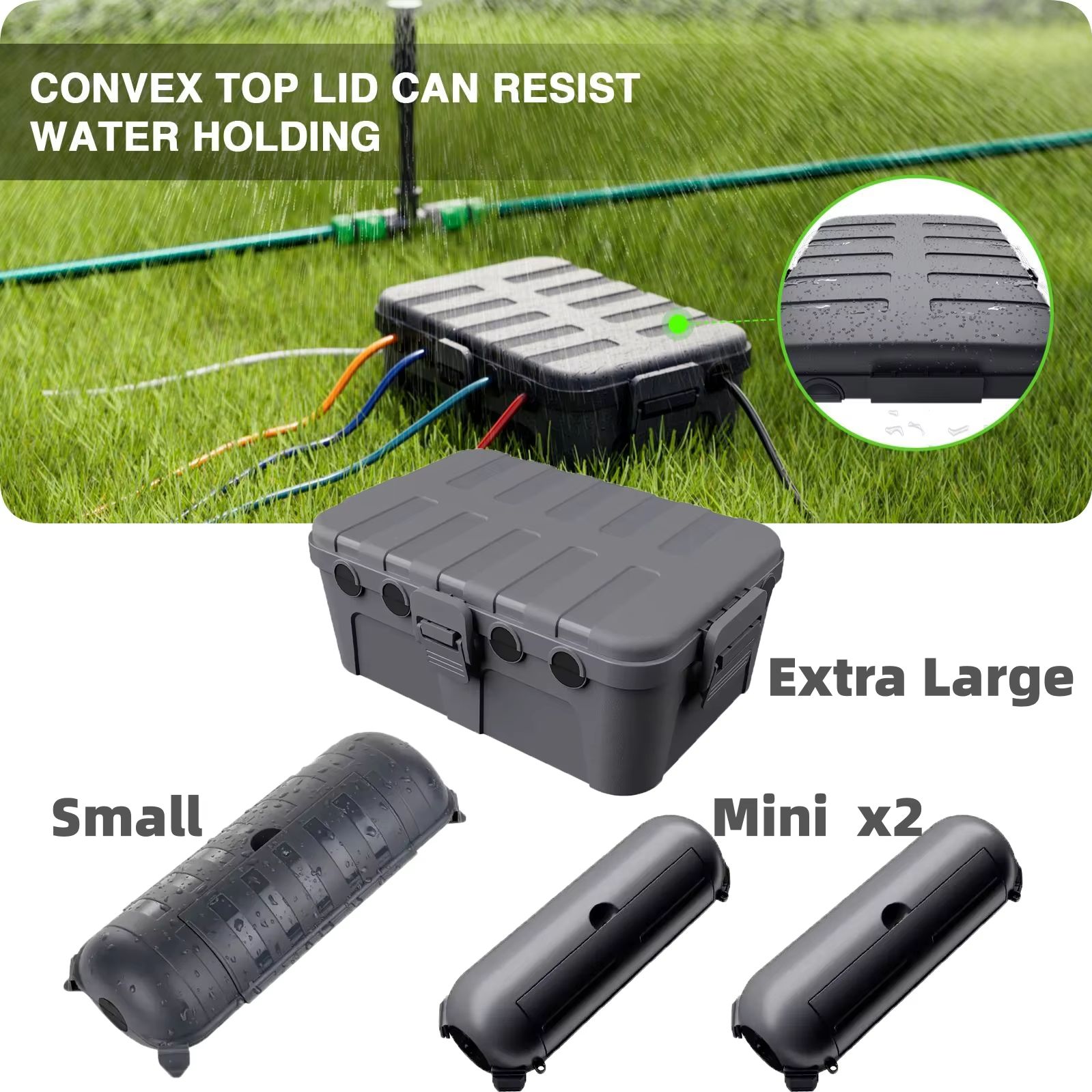 Outdoor Power Lead - Große Wetterfeste Outdoor-Elektrobox-Kabelabdeckungen zum Schutz von