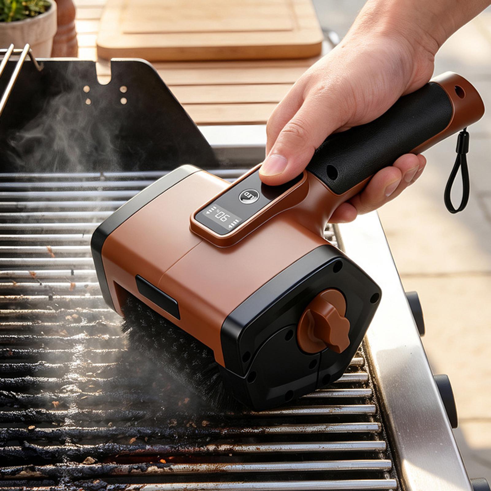 Outdoor Power Brush - Elektrische Grillbürste für den Außenbereich, 3000mAh,