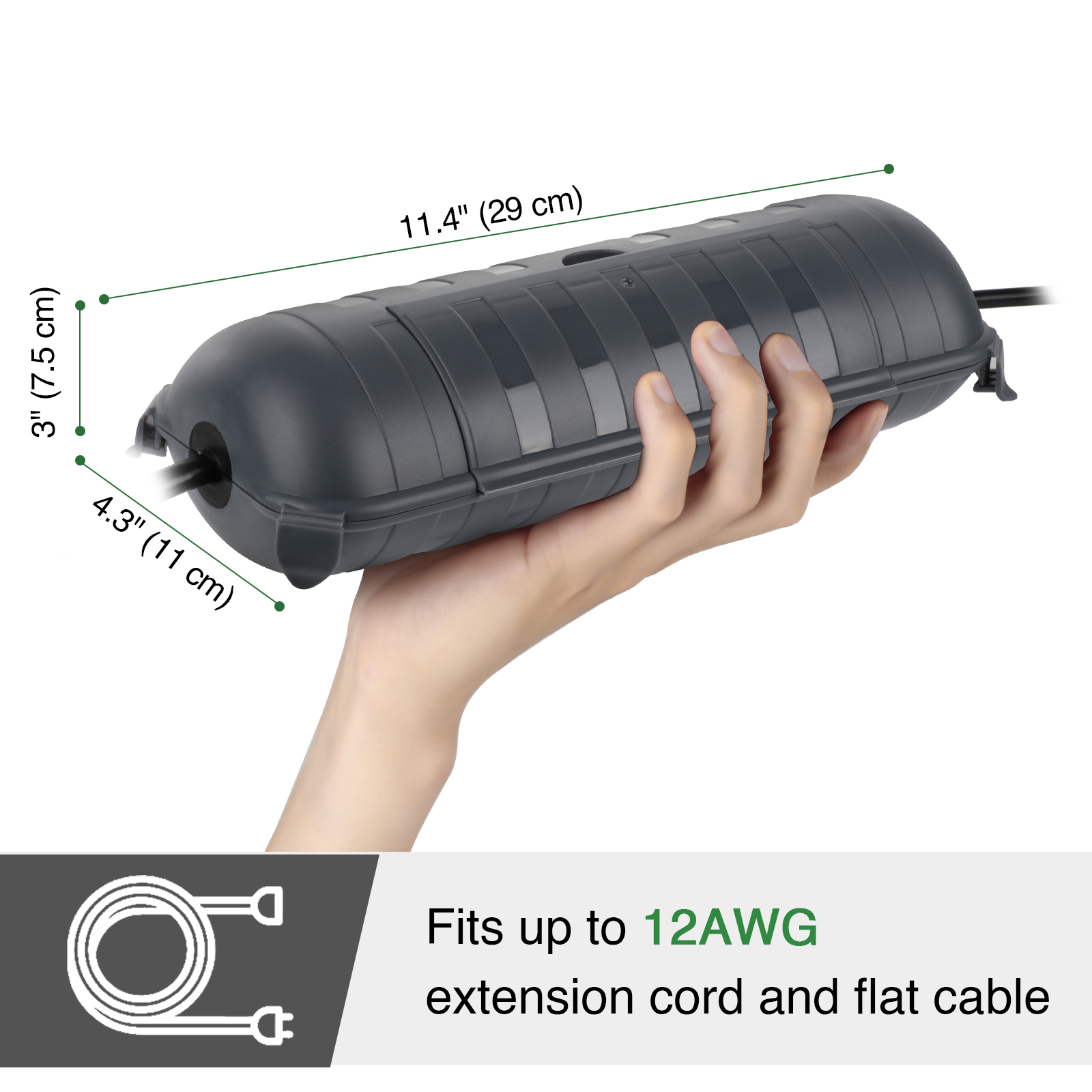 Große Wetterfeste Outdoor-Elek – Outdoor Power Lead Bewertung und Preis