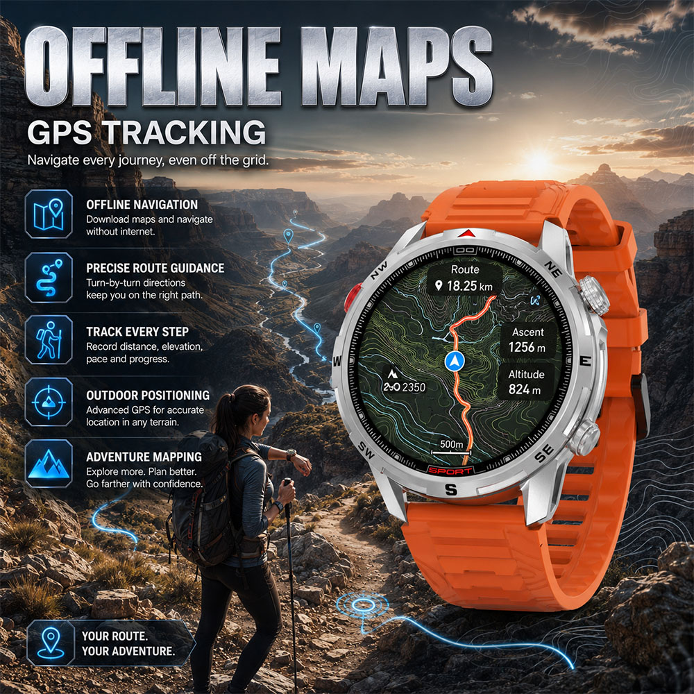 Neue Outdoor Smartwatch 1,43-Z – Outdoor Power Meter Box Bewertung und Preis