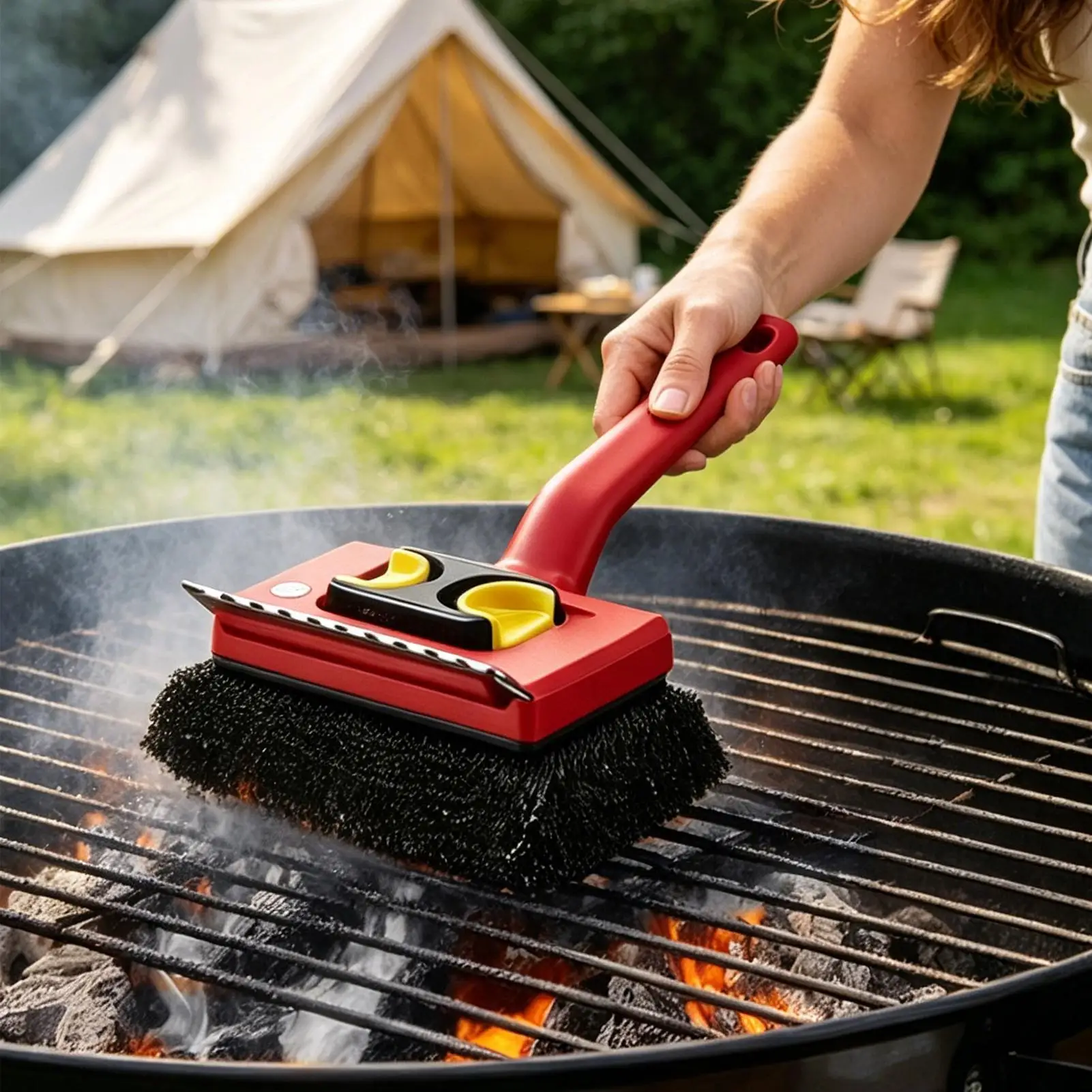 Elektrische Grillbürste mit la – Outdoor Power Brush Bewertung und Preis